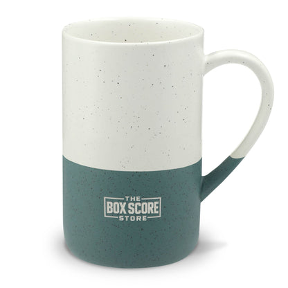 Speckled Ceramic 13oz Mug — Two-Tone Engraved Rustic Coffee Cup