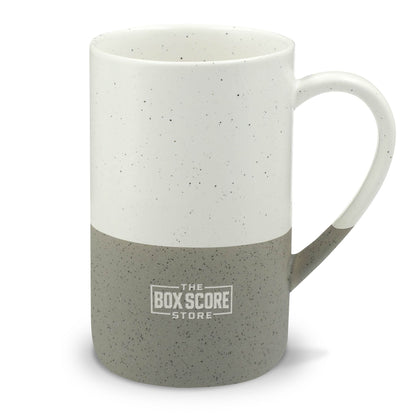 Speckled Ceramic 13oz Mug — Two-Tone Engraved Rustic Coffee Cup