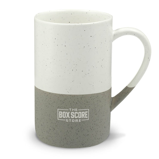 Speckled Ceramic 13oz Mug — Two-Tone Engraved Rustic Coffee Cup