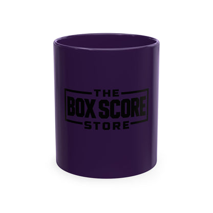 Box Score Store Ceramic Mug — Retro Sports Logo Coffee Cup